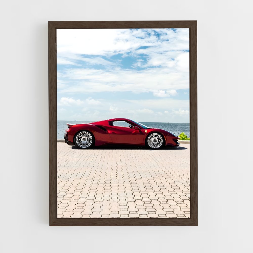 Poster pista spider – affiche Ferrari (vue 5)